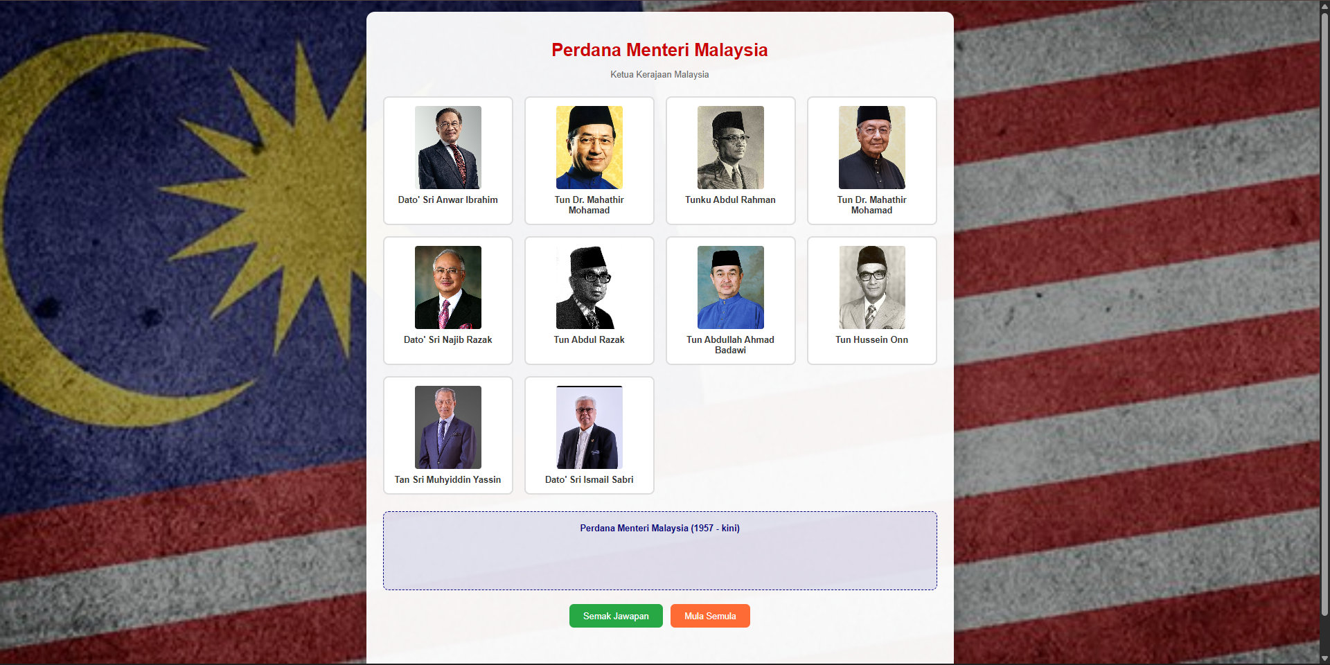 Pemimpin challenge page