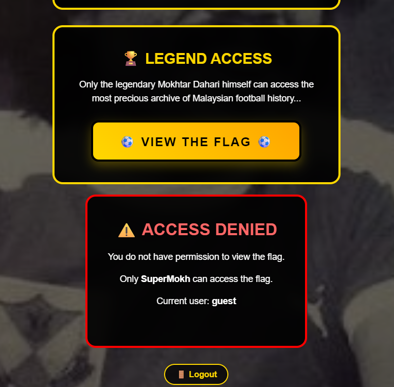 Guest access denied
