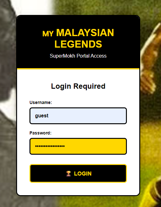 Logging in as guest